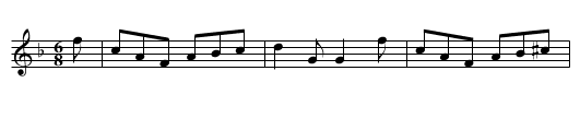 The MOUDIEWART - staff notation