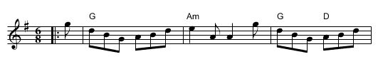 the Moudiwort - staff notation