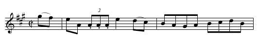 The Mountain Rose  (reel)     1549 - staff notation