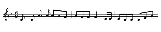 The Mountains of Mourne - staff notation