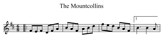 The Mountcollins - staff notation