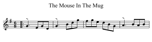The Mouse In The Mug - staff notation