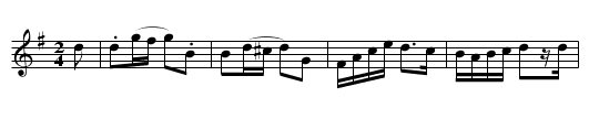 The Muffled Drum - staff notation