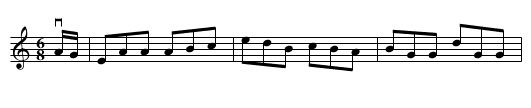 The MUG OF BROWN ALE - staff notation