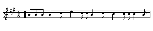 The Mulberry Bush - staff notation