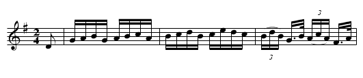 The Mullingar Races  (hornpipe) (2nd setting)  1589 - staff notation