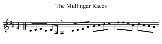 The Mullingar Races - staff notation