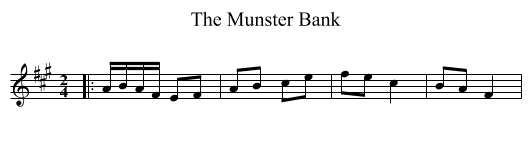 The Munster Bank - staff notation