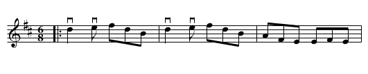 The MUNSTER BUTTER MILK - staff notation