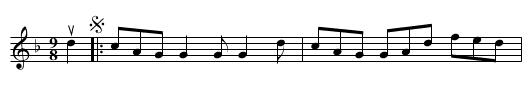 the MUNSTER GIMLET - staff notation