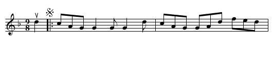 The MUNSTER GIMLET - staff notation