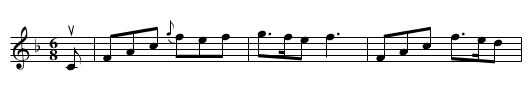The Munster Lass -- Jig - staff notation