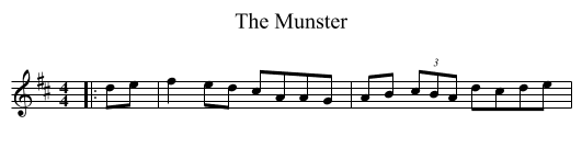 The Munster - staff notation