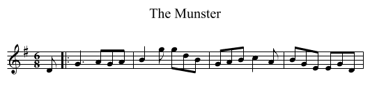 The Munster - staff notation