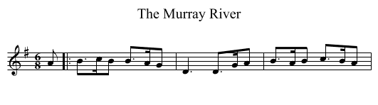 The Murray River - staff notation