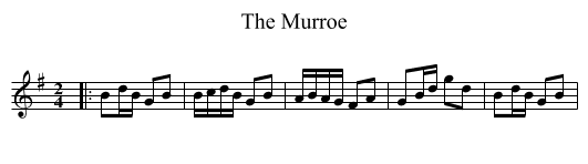 The Murroe - staff notation
