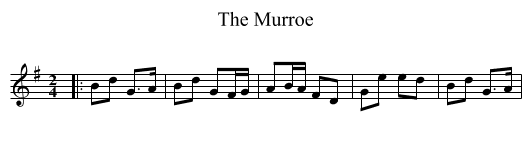 The Murroe - staff notation