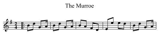 The Murroe - staff notation