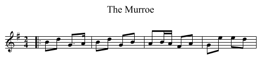 The Murroe - staff notation