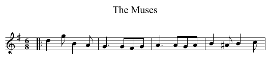The Muses - staff notation