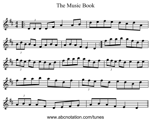 The Music Book - staff notation
