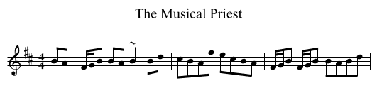 The Musical Priest - staff notation