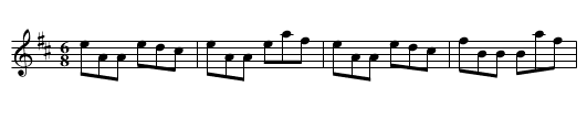 The Mysteries of Knock - staff notation