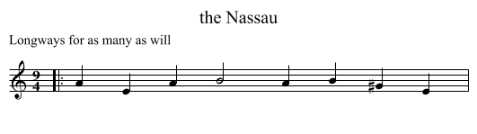 the Nassau - staff notation