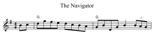 The Navigator - staff notation
