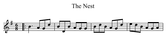 The Nest - staff notation