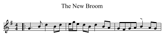 The New Broom - staff notation