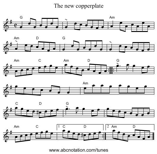 The new copperplate - staff notation