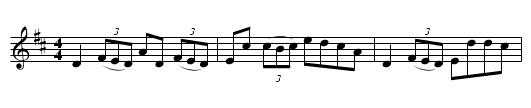 The New Demesne  (2nd Setting)  (reel)       1209 - staff notation