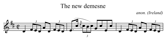 The new demesne - staff notation