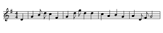 The New English Lady - staff notation