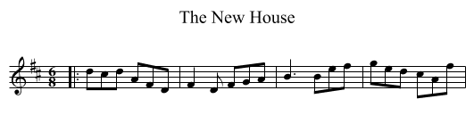 The New House - staff notation
