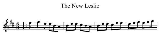 The New Leslie - staff notation