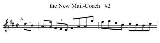 the New Mail-Coach   #2 - staff notation
