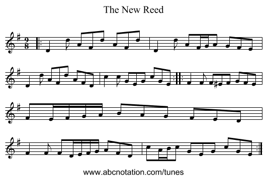 The New Reed - staff notation