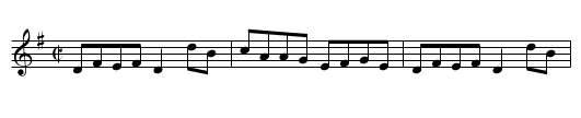 The New Road - staff notation