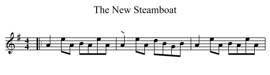 The New Steamboat - staff notation