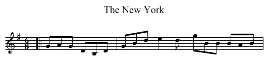 The New York - staff notation
