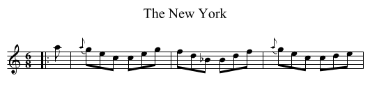 The New York - staff notation