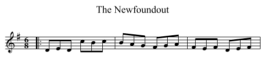 The Newfoundout - staff notation