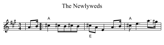The Newlyweds - staff notation