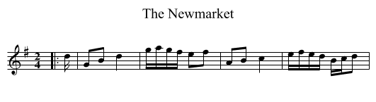 The Newmarket - staff notation