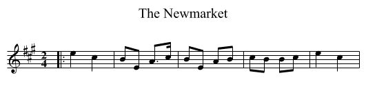 The Newmarket - staff notation