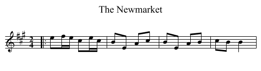 The Newmarket - staff notation