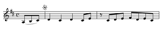 The NIGGER IN THE PEA PATCH - staff notation