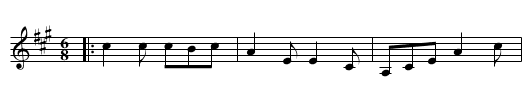The Night Cap - staff notation